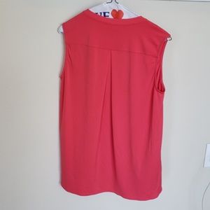 Fever Tops - Size S salmon/pink colored deep V-neck blouse Fever Tops - Size S salmon/pink colored deep V-neck blouse